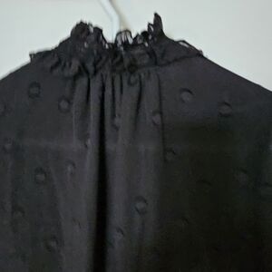 Kate Spade Black Textured Blouse